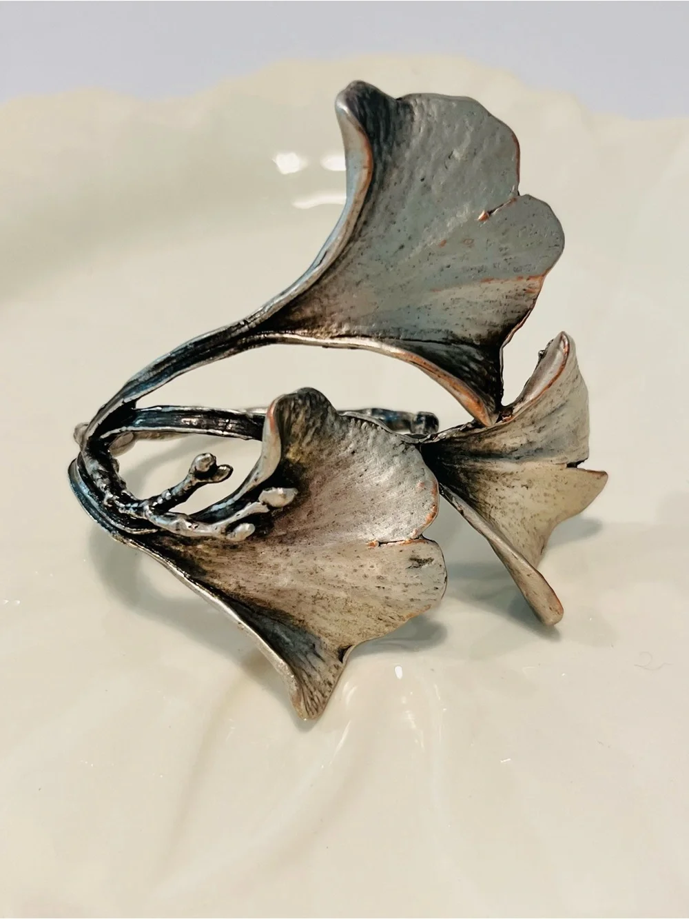 Vtg Table Art by Michael Michaud Silver Plated Cooper Napkin Holders Set 2